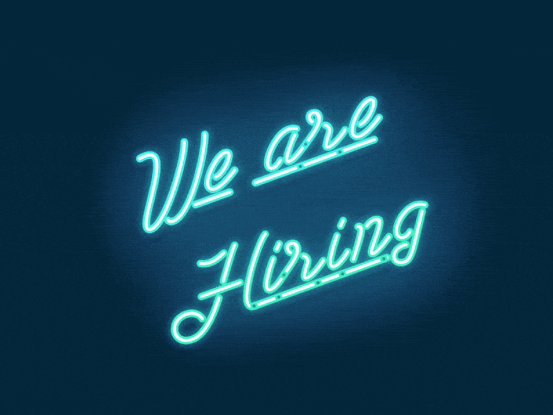We are Hiring